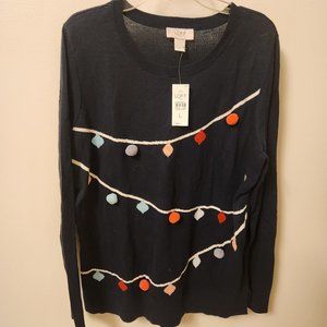 LOFT Sweater with Colorful Accents